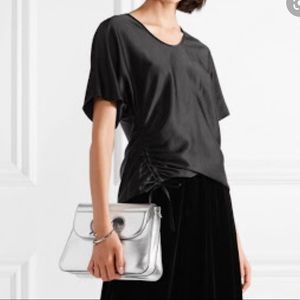 Alexander Wang Drawstring Satin Top